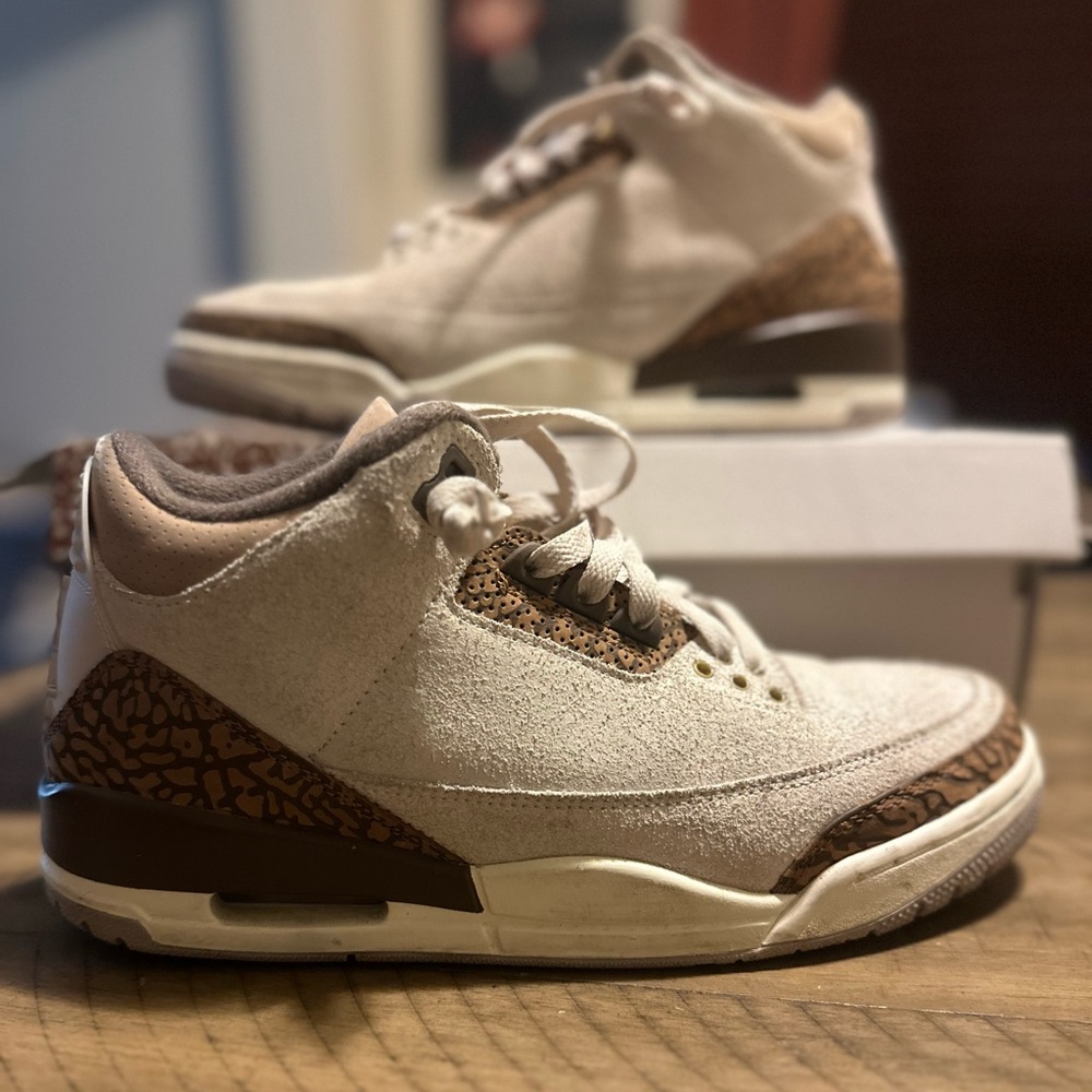 Air Jordan 3 Retro LT OREWOOD BRN/METALLIC GOLD OREWOOD BRN , Size 8.5 in men.